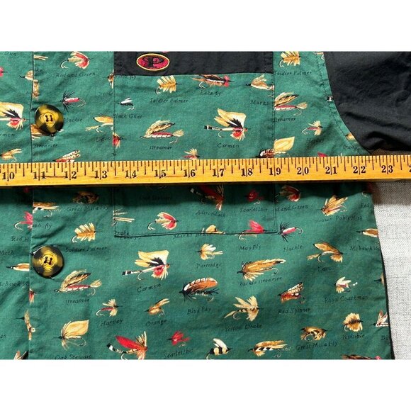 Vintage 90s Pernicci Button Front Shirt Size L Fly Fishing Skater Thrasher - Picture 9 of 10